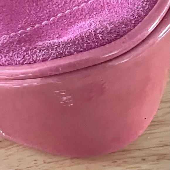 COACH Vintage Hampton Demi Pink 2Tone Suede/Patent Leather RARE & HTF - Picture 12 of 16